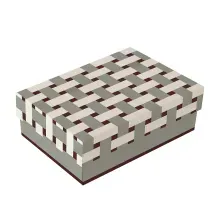 Kit Caixa Retangular com Tampa Petit Land M 19,5x14,5x6,5cm - 10 Un