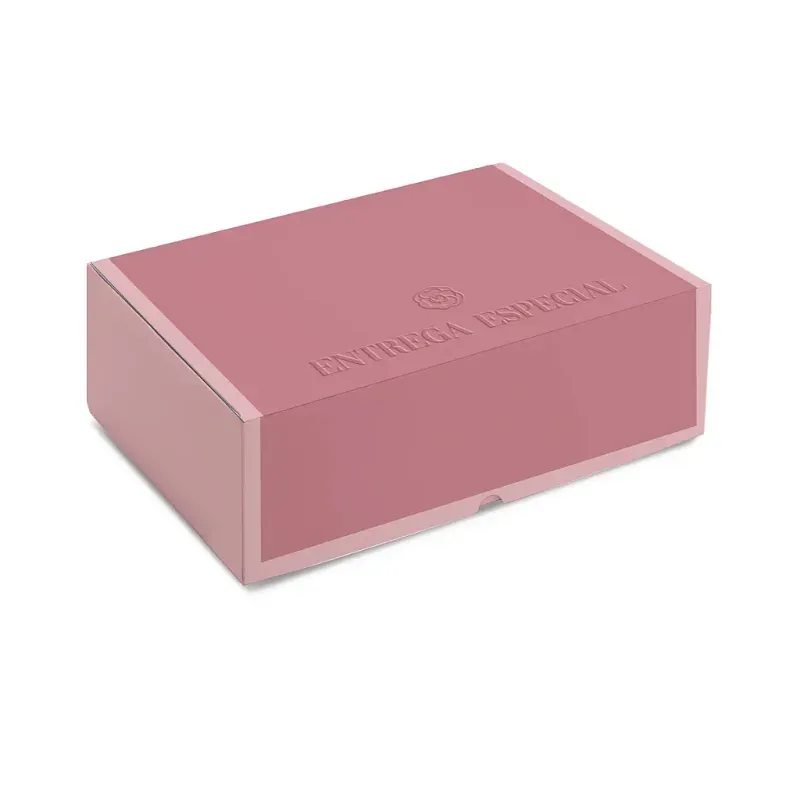 Kit Caixa Retangular Realce Relevo Camélia P 20x14x7cm - 10 Un