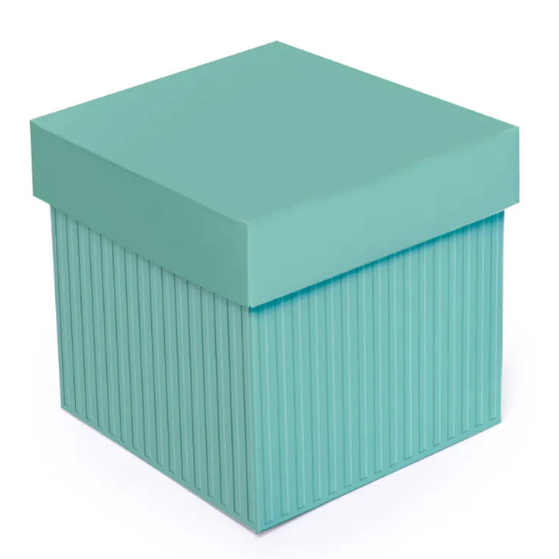 Kit Caixa Cubo com Relevo Caribe P 13x13x13cm - 10 Un