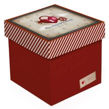 Kit Caixa Cubo Amor Real P 13x13x13cm - 10 Un