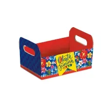 Caixote de Cartão Arraiá Bão Demais M 22x15x8cm - 10 Un