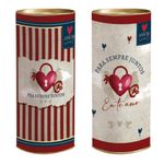 Kit Lata Para Presente Rígida P 9x20cm Amor Real Composê - 6 Un