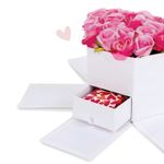 Caixa Hexagonal Surpresa de Papel Liso 24,2x21x15,5cm Preto - 1 Un