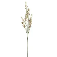 Folhas Decorativas Permanentes - Pick Folhagem e Flores 1,10 Metros Branco - 1 Haste
