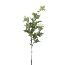Folhas Decorativas Permanentes - Pick Folhagem e Flores 76cm Branco - 1 Haste