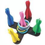 Jogo de Argolas Para Festa Junina 27cm - Com 6 Pinos e 3 Argolas
