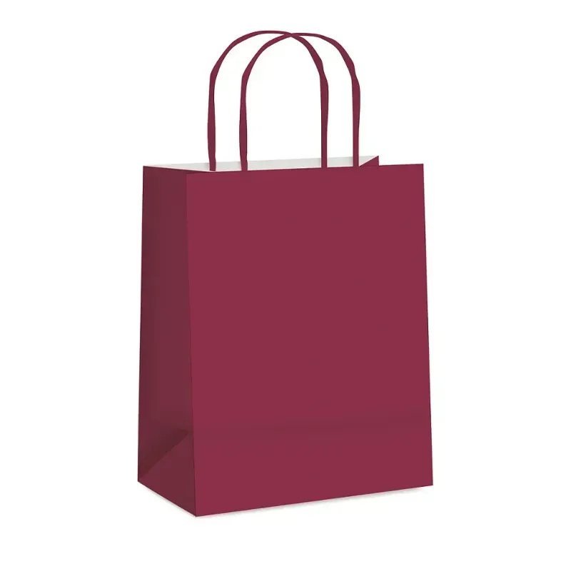 Kit Sacola de Papel Marsala G 32x26,5x13cm - 10 Un
