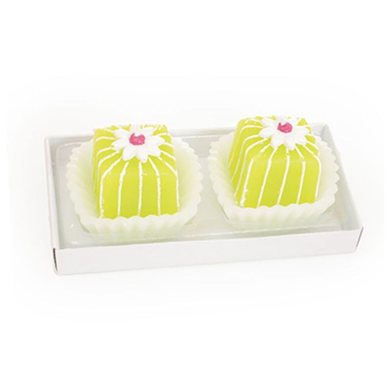Vela 2 Docinhos Amarelo (Velas Candies) 5x5 - 2 Un