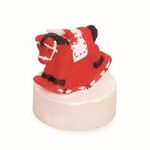 Vela de Natal Cavalo Mini Vermelho (5x4cm)