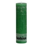 Natal - Vela Pilar Rústico Verde Claro 25X68 cm (Velas Bolsius) - 6 Un
