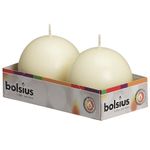 Natal - Vela Bola Marfim 7 cm (Velas Bolsius) - 2 Peças