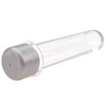 Tubete Grande 12cm com Tampa Prata - 10 Un