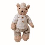 Teddy Urso M Bege 28 cm - UNITÁRIO