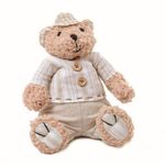 Teddy Urso M Bege 20 cm - UNITÁRIO