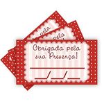 Tags SEM Furo Petit Poá Vermelho - 15 Un