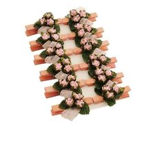 Prendedor Floral Trio Mini Botões Rosa - 12 Un