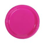 Prato Plástico 18cm Happy Line Pink - 10 Un