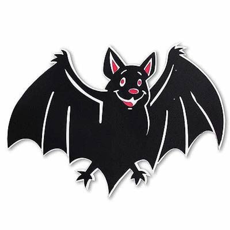 Painel Médio em E.V.A. Morcego Halloween - 39cm