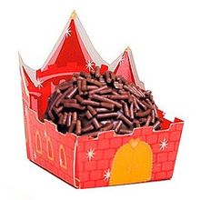 Micro Forminha para Doces Castelo Vermelho 24 Un