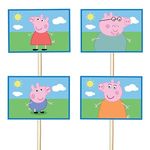 Lolipop para Cupcake Especial Peppa Pig - 10 Un