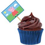 Lolipop para Cupcake Especial Peppa Pig - 10 Un