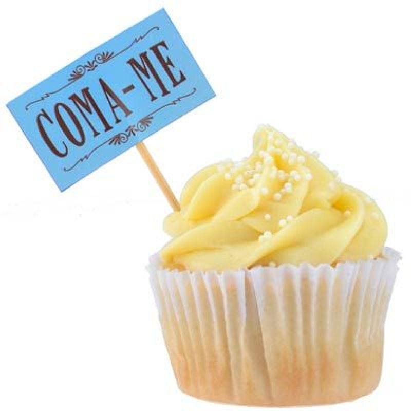 Lolipop para Cupcake Especial Coma-me Azul - 10 Un