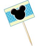 Lolipop para Cupcake Especial Baby Mickey - 10 Un