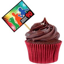 Lolipop para Cupcake Especial Anos 90 - 10 Un