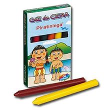 Lembrancinha Infantil - Giz de Cera Caixa com 06 cores