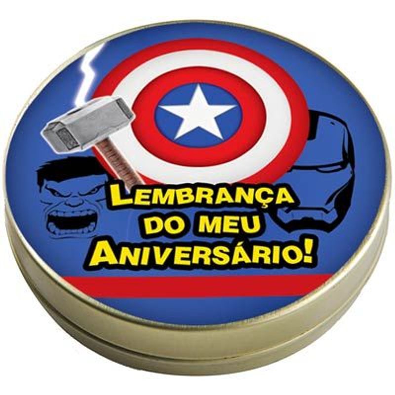 Latinha 7x2 Lembrancinha Os Vingadores