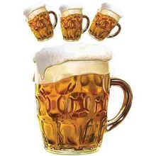 Kit Painel Cartonado Caneca de Chopp - 04 Un