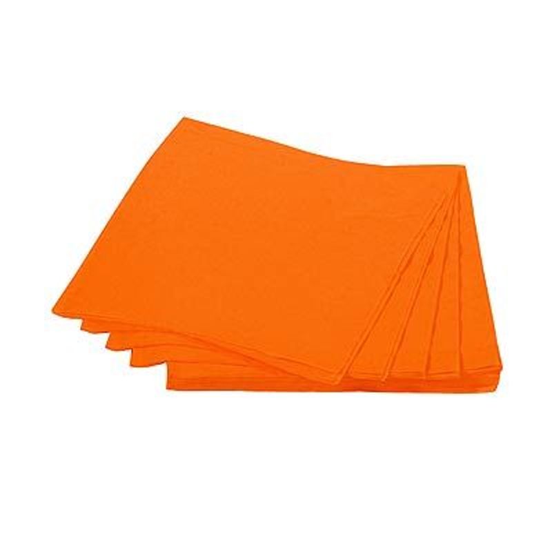 Guardanapos de Papel Seda 25cm Happy Line Laranja - 20 Un