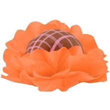 Forminhas Decorativas Floral Linha Seda Laranja - 40 Un