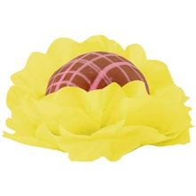 Forminhas Decorativas Floral Linha Seda Amarelo - 40 Un