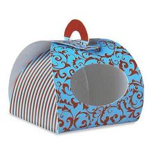 Forminha Valise Junco Arabesco Azul e Marrom - 24 Un