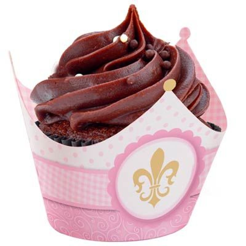 Reino Menina - Forminha para Mini Cupcake 12 Un