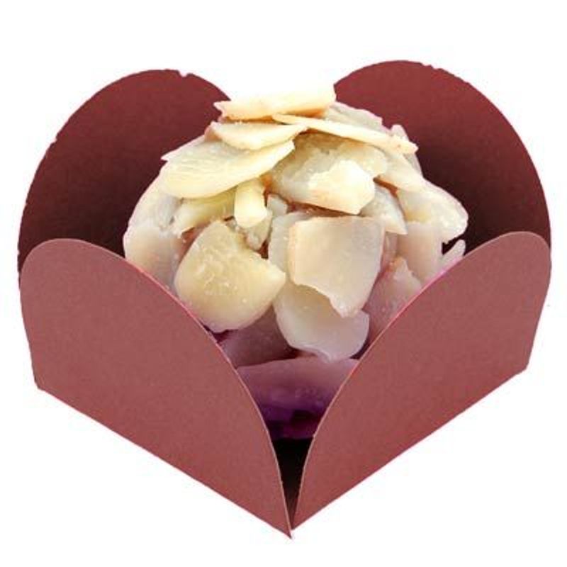 Forminha para Doces Quadrada Liso Marrom - 50 Un