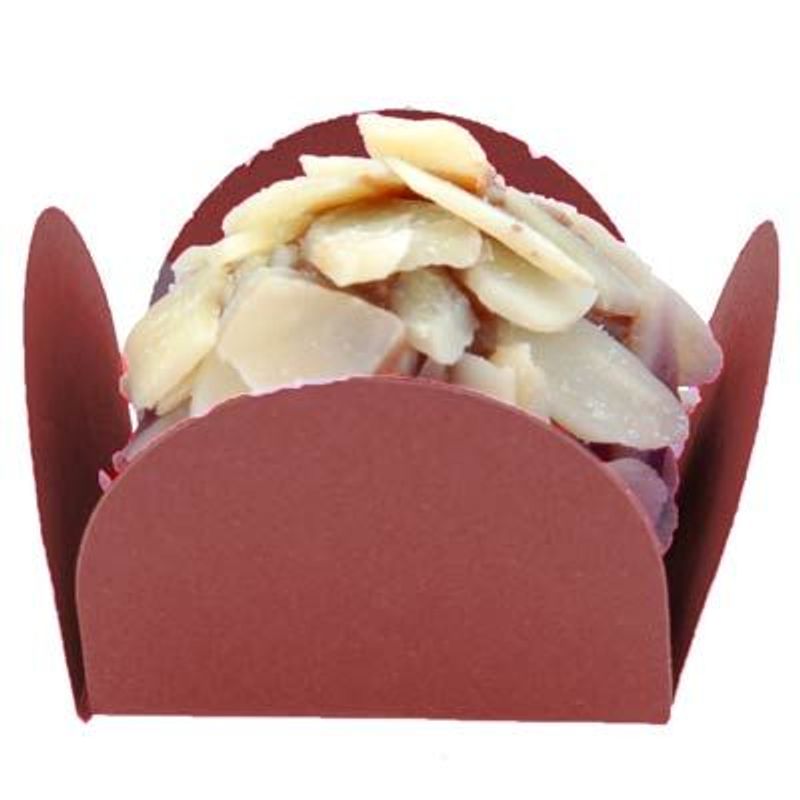 Forminha para Doces Quadrada Liso Marrom - 50 Un