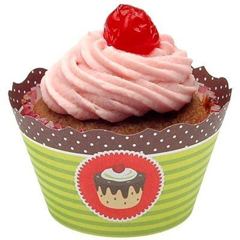 Forma para Cupcake ULTRAFEST Marrom Dupla Face - 12 Un