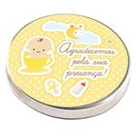 Latinha Metal 5x1 Lembrancinha Chá de Bebê NEW AMARELO