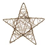 Estrela Rattan Ouro 35cm - 6 Un