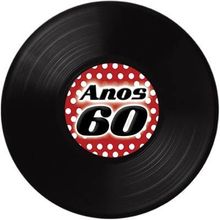 Disco de Vinil Anos 60 para Decoração de Parede