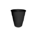 Copo Plástico 210ml Happy Line Preto - 10 Un