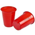 Copo Descartável Color 200ml Vermelho - 50 Un