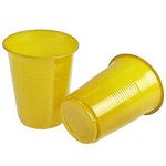 Copo Descartável Color 200ml Amarelo - 50 Un