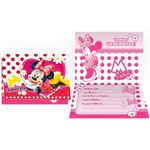 Convite Minnie Vermelha PEQUENO - 08 Un