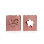 Pipoca doce Rosa (Porta Velas em Metal) 7x6x6 - 1 Un