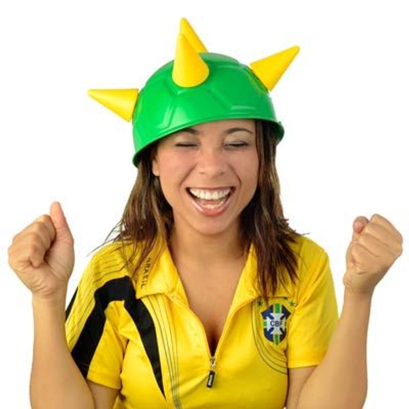 Chapéu Medieval Brasil com 6 Pontas