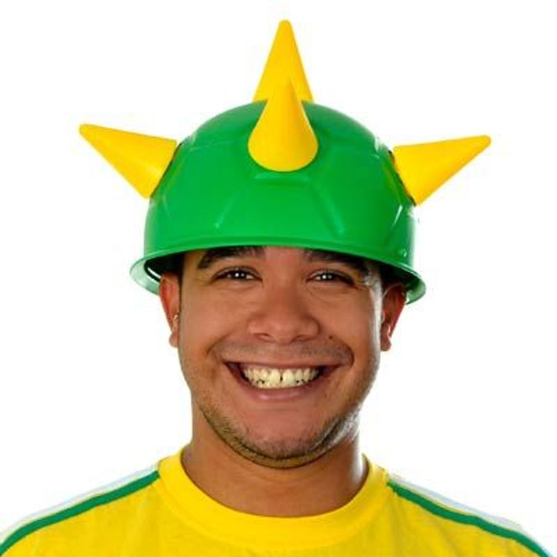 Chapéu Medieval Brasil com 6 Pontas