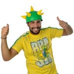 Chapéu Medieval Brasil com 6 Pontas